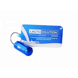 Porte-clés Lactosolution avec pilulier et enzyme lactase 15000 FCC 2